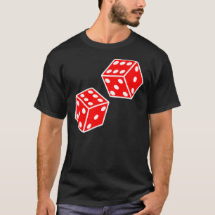GLÜCK. DOPPELT SECHS. DICE, RED DICE, Throw the D T-Shirt