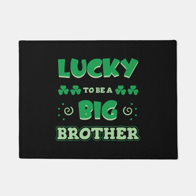Glück, ein großer Bruder St. Patrick's Day zu sein Fußmatte (Vorderseite)