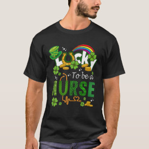 Glück, ein irisches Kleeblatt des heiligen St Patr T-Shirt