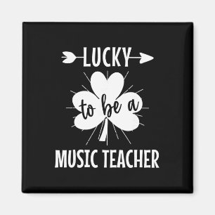 Glück, ein Musiklehrer zu sein St. Patricks Day fü Magnet