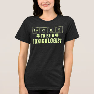 Glück, ein Toxikologe zu sein, St. Patrick's Day Tri-Blend Shirt