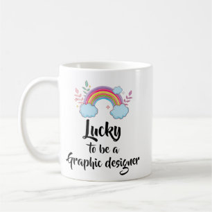 Glück, eine Grafikdesigner-Tasse zu sein Kaffeetasse