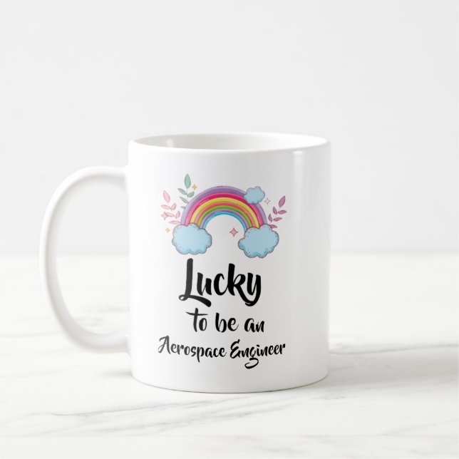 Glück, eine Tasse für Luft- und Raumfahrttechnik z (Links)