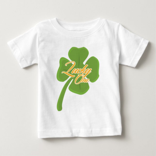 Glück Eins Baby T-shirt (Vorderseite)