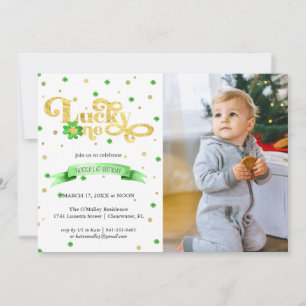 Glück Eins St. Patrick's Day 1. Geburtstag