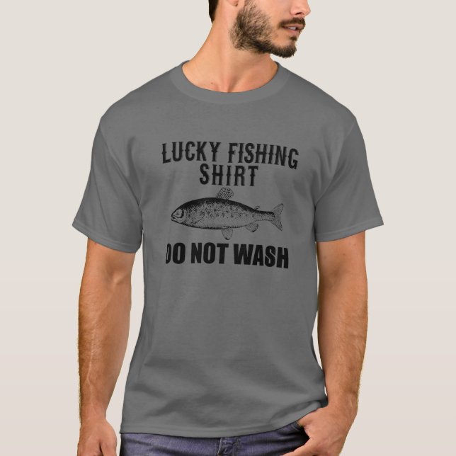 GLÜCK FISCHEREISHIRT, NICHT WASCHEN T-Shirt (Vorderseite)