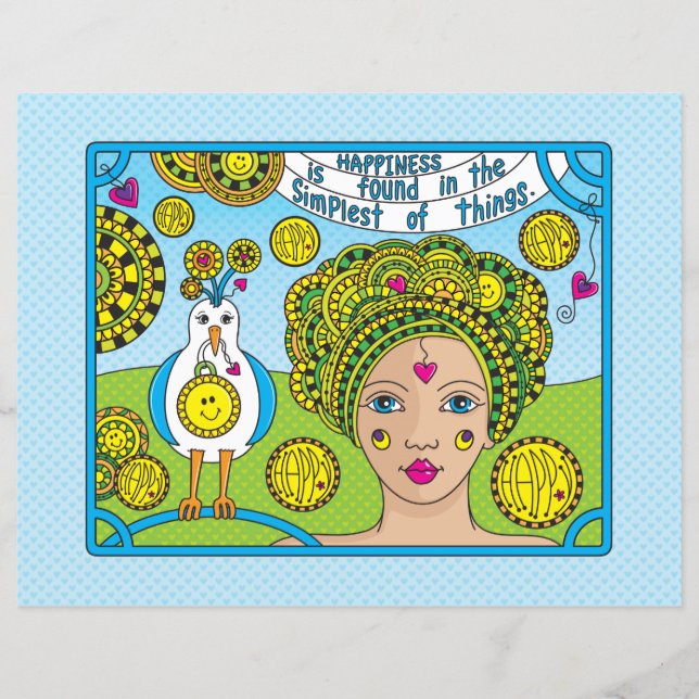 Glück_Flachpapier Blatt 11"x8.5 (Vorderseite)