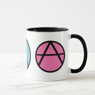 Glück-Friedensfreiheits-Tasse Tasse