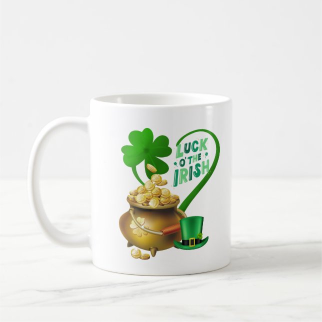 Glück für die Iren Kaffeetasse (Links)