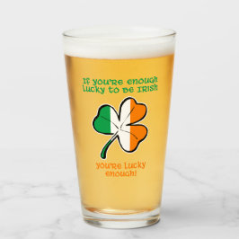 Glück gehabt, Ire zu sein Glas