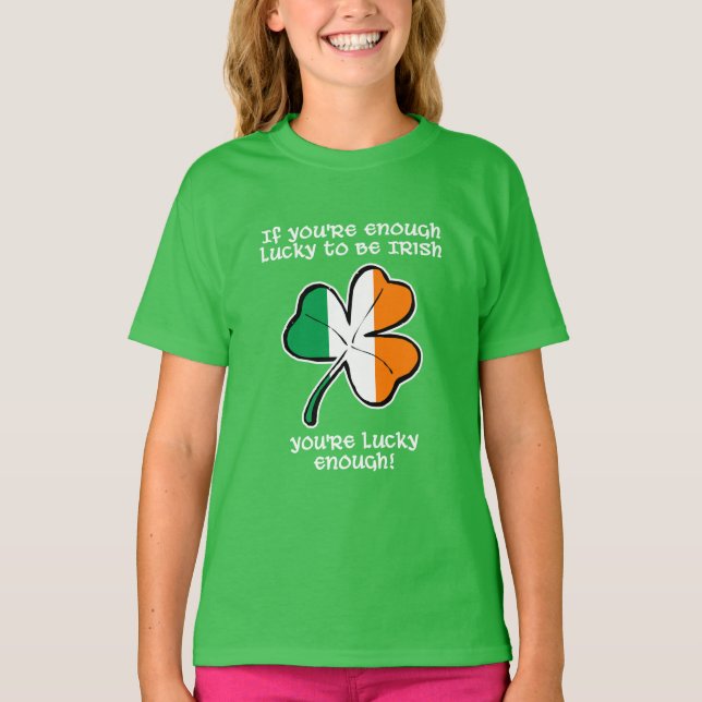 Glück gehabt, Ire zu sein T-Shirt (Vorderseite)