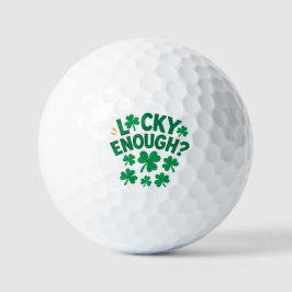Glück gehabt? Lustiges St. Patrick's Day Basic T-S Golfball