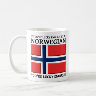 Glück genug, um norwegische Tasse zu sein