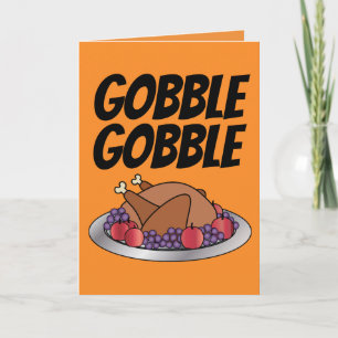 GLUCK GLUCK BIS DU WACKELIG WIRST THANKSGIVING-KAR KARTE