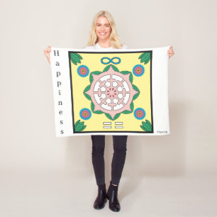 Glück/Glückssymbol sein Fleecedecke