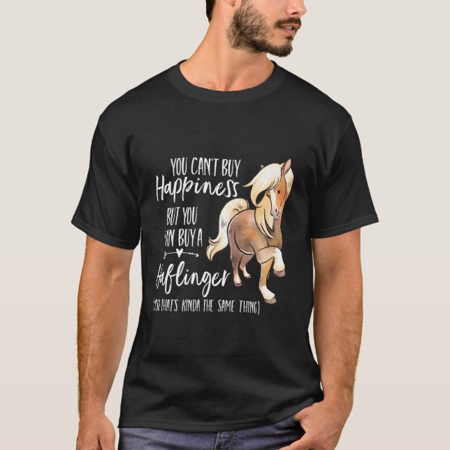 Glück Haflinger Pferd Langschläfer Shirt Pferd (Vorderseite)