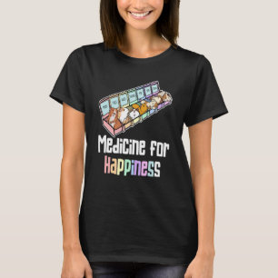 Glück hat eine Guinea Schweinepillenmedikament T-Shirt