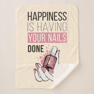 Glück hat Ihre getanen Nägel Sherpadecke