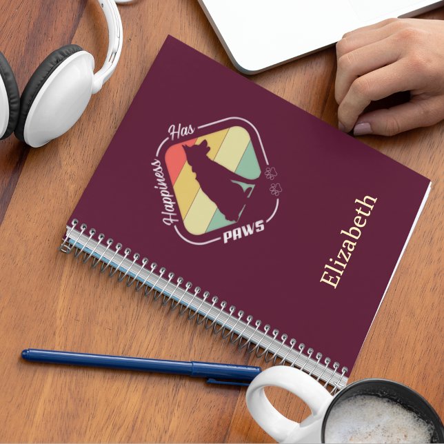 Glück hat Paws-Design Notizblock (Von Creator hochgeladen)