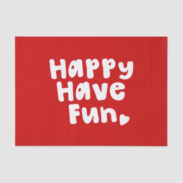 Glück hat Spaß Seidenpapier (Vorderseite)