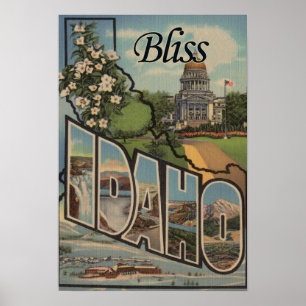 Glück, IdahoLarge Buchstabe ScenesBliss, Poster
