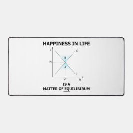 Glück im Leben ist eine Frage des Gleichgewichts Schreibtischunterlage