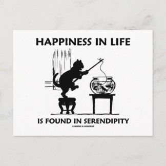 Glück im Leben ist in Serendipity (Cat) zu finden Postkarte