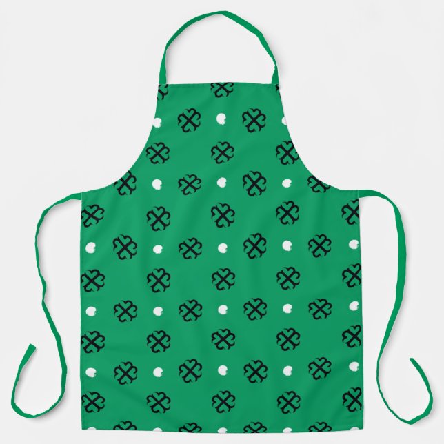 Glück im Liebe Shamrock-Schürze Schürze (Vorderseite)