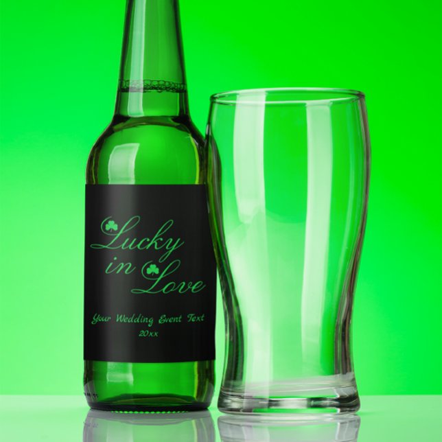 Glück in der Liebe Bierflaschenetikett (Von Creator hochgeladen)