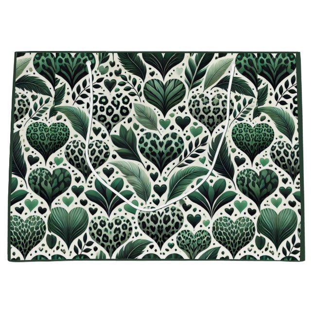 Glück in der Liebe Große Geschenktüte (Vorderseite)