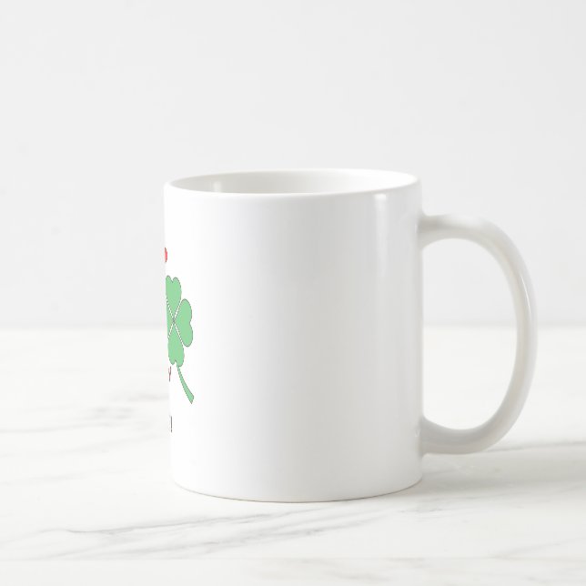 Glück in der Liebe Herz klebrig Kaffeetasse (Rechts)