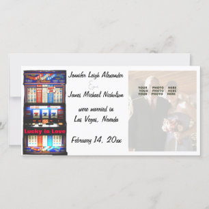 Glück in der Liebe Las Vegas Hochzeitsankündigung Ankündigung