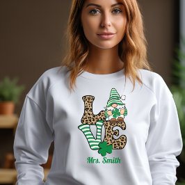 Glück in der Liebe! Personalisiertes St. Patrick's T-Shirt
