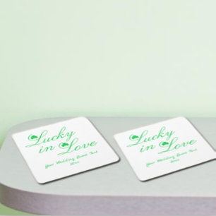 Glück in der Liebe Rechteckiger Pappuntersetzer