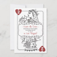 Glück in der Liebe Save the Date - 2 von Herzen