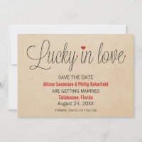 Glück in der Liebe Save the Date, Rot