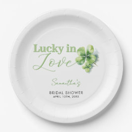 Glück in der Liebe St. Patrick's Brautparty Pappteller