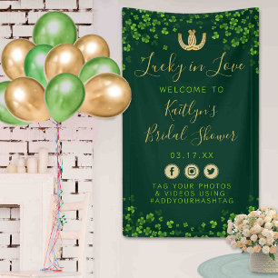 Glück in der Liebe St. Patrick's Day Brautparty Banner