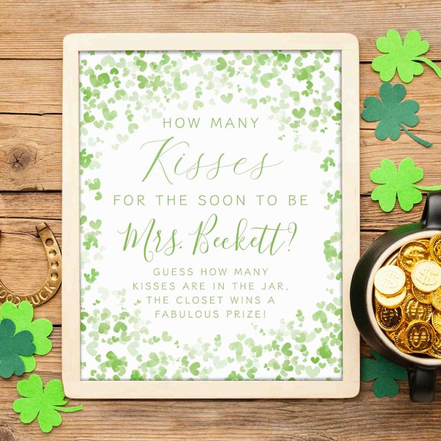 Glück in der Liebe St. Patrick's Day Brautparty Ga Poster (Von Creator hochgeladen)