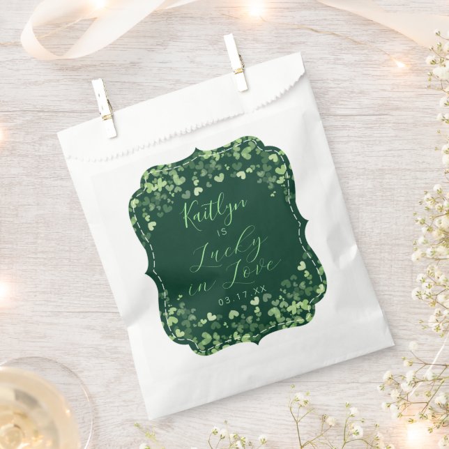 Glück in der Liebe St. Patrick's Day Brautparty Geschenktütchen (Ausgeschnitten)
