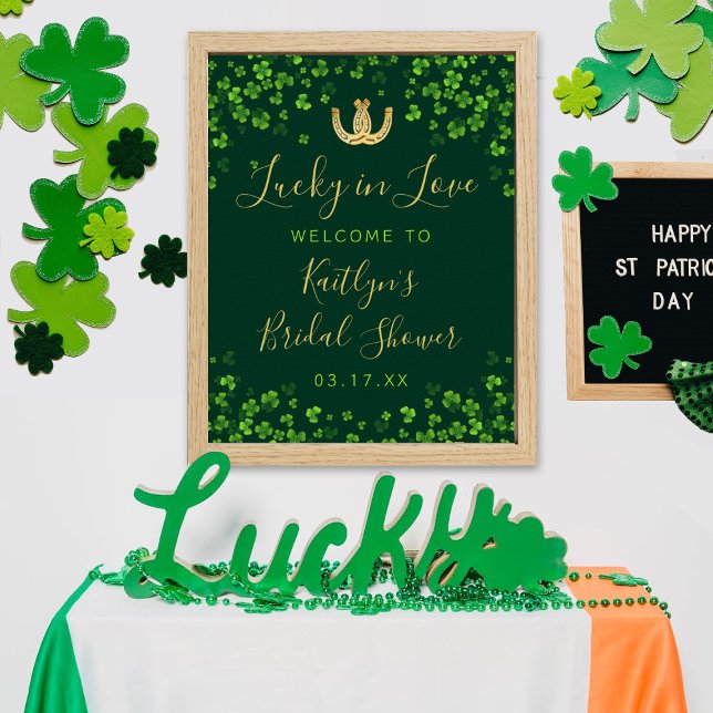 Glück in der Liebe St. Patrick's Day Brautparty Poster (Von Creator hochgeladen)