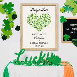 Glück in der Liebe St. Patrick's Day Brautparty Poster
