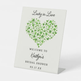 Glück in der Liebe St. Patrick's Day Brautparty Sockelschild