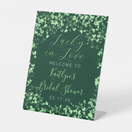 Glück in der Liebe St. Patrick's Day Brautparty Sockelschild