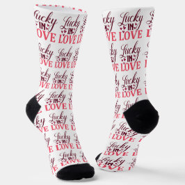 Glück in der Liebe Valentine Socken
