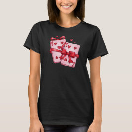 Glück in der Liebe: Vintage 6 & 7 der Herz-Karten T-Shirt