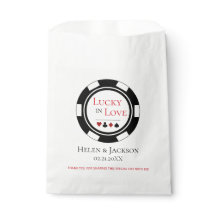 Glück in der Liebe White Black Poker Chip Hochzeit