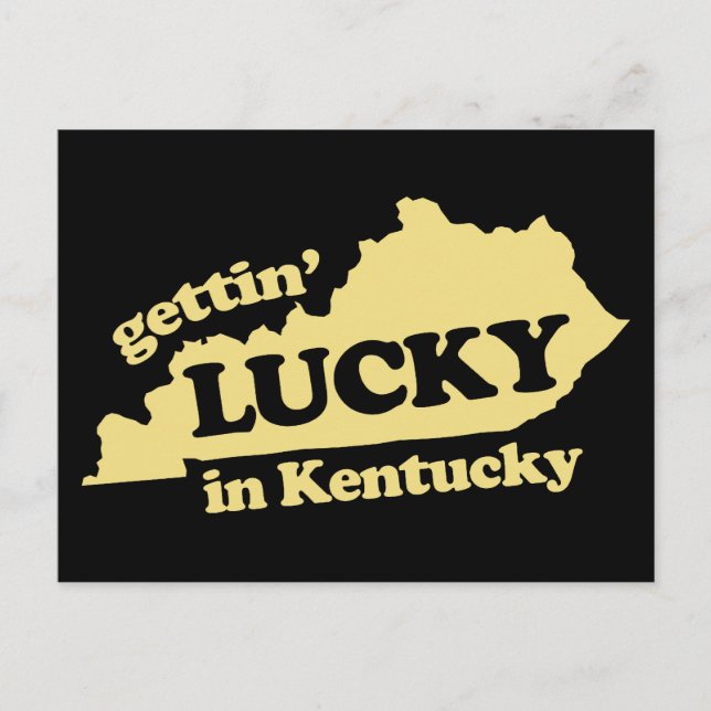 Glück in Kentucky Postkarte (Vorderseite)