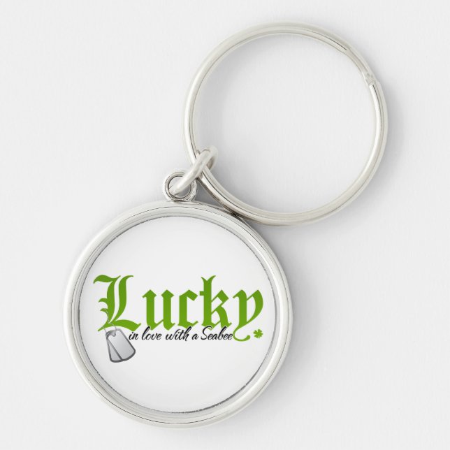 Glück in Liebe mit dem Meer Schlüsselanhänger (Vorne)