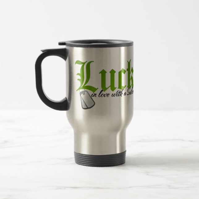 Glück in Liebe mit einem Seelsorger Reisebecher (Links)